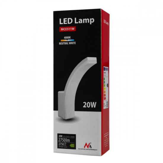 Lampa LED MCE511 W 20W IP65 4000K 