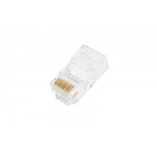 Wtyk RJ45 (8P8C) przelotowy, kat.6, nieekranowany, AWG 26-24, opakowanie 100 szt. 