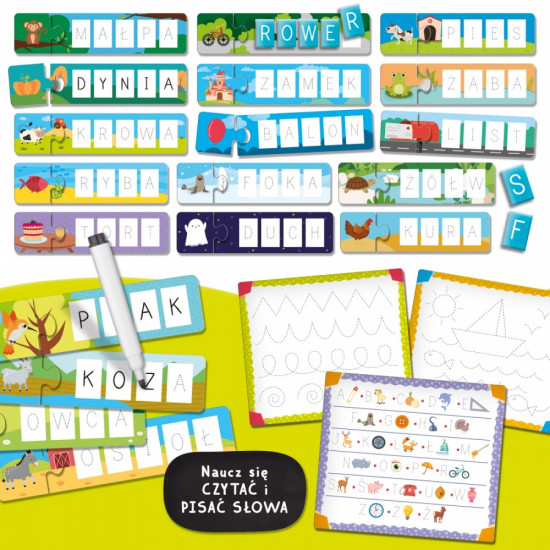 Zestaw Carotina - 10 gier z czytaniem i pisaniem