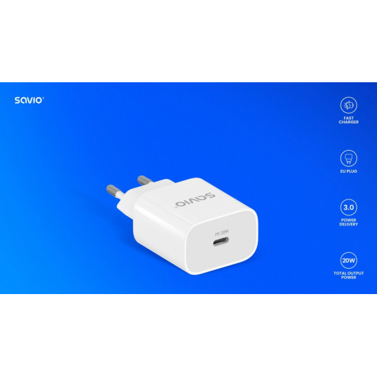 Ładowarka sieciowa 20W LA-09 USB-C QC, PD 3.0 