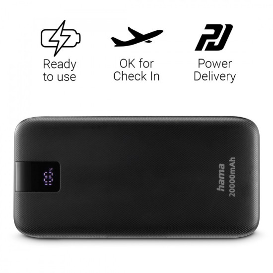 Power pack PD 20000 mAh Antracyt 