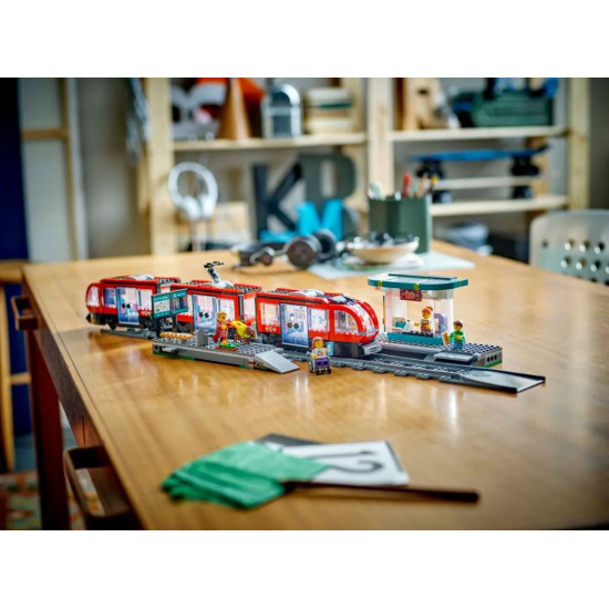 Klocki City 60423 Tramwaj miejski ze stacją