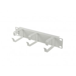 Organizer kabli 10 cali z 3 metalowymi uchwytami TYP B szary