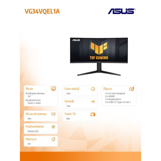 Monitor 34 cali VG34VQEL1A 