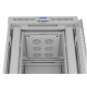 Szafa stojąca rack 19' 42U 800x1000 szara drzwi szkalne flat pack 