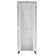 Szafa stojąca rack 19' 42U 800x1000 szara drzwi szkalne flat pack 