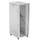 Szafa stojąca rack 19' 42U 800x1000 szara drzwi szkalne flat pack 