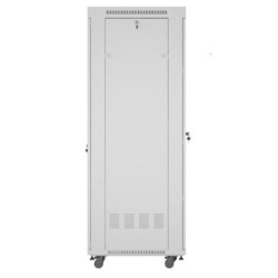 Szafa stojąca rack 19' 42U 600x800 szara drzwi szklane flack pack 