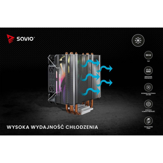 Chłodzenie procesora CPU Vortex X2 ARGB