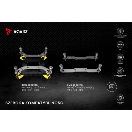 Chłodzenie procesora CPU Vortex X2 ARGB