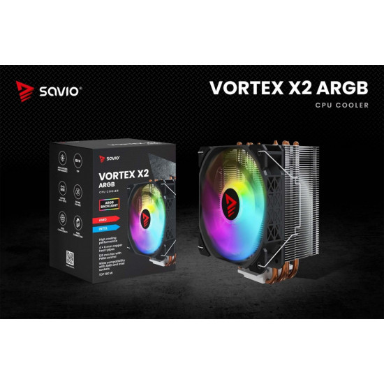 Chłodzenie procesora CPU Vortex X2 ARGB