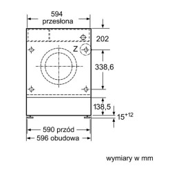 Pralka do zabudowy WIW28542EU 