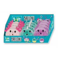 Brelok Donut pluszowy mix 12szt display