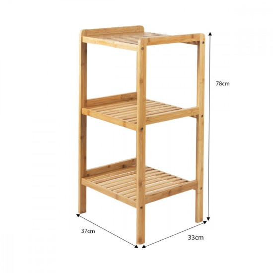 Szafka bambusowa łazienkowa 3 półki GB321 
