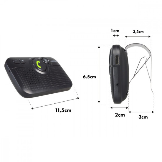 Zestaw głośnomowiący BT 5.0 A2DP autostart AC475 