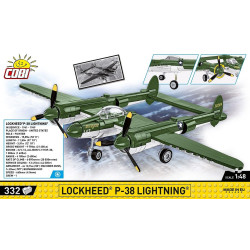 Klocki Lockheed P-38 Lightning 332 klocki