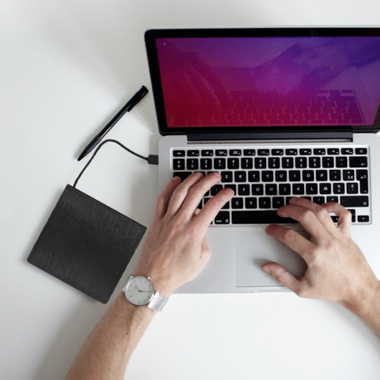 Nagrywarka DVD-RW zewnętrzna | USB 3.0 | Czarna 