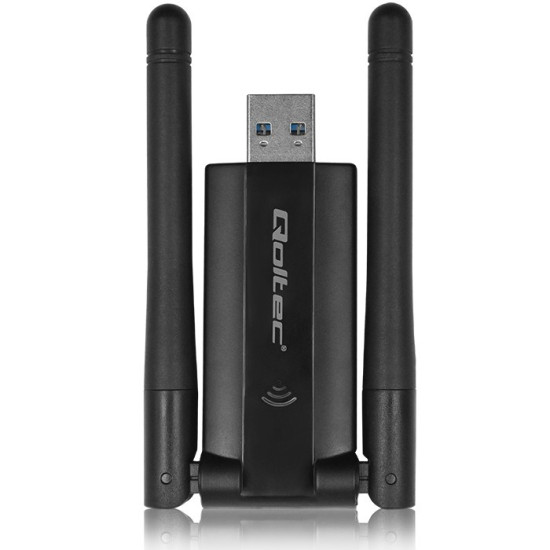 Szybki bezprzewodowy adapter USB DUAL Wi-Fi 2 x 2dBi | Standard  AC | USB 3.0 | 1200Mbps 