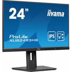 Monitor ProLite 23.8 cala XUB2493HS-B6 A, IPS, HDMI, DP, 2x2W, HAS, 300cd/m2, obrót stopy 120 stopni