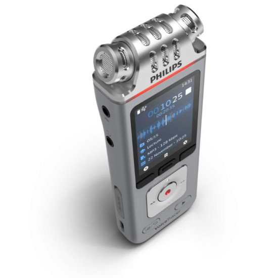 Dyktafon DVT4115 Pamięć 8GB,USB,microSDHC maks.32GB,3 mikrofony 