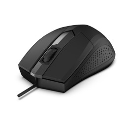 Mysz optyczna  Focus USB, 1200DPI 3 przyciski i rolka,     czułość 125Hz, kabel 1.8m, waga 66g