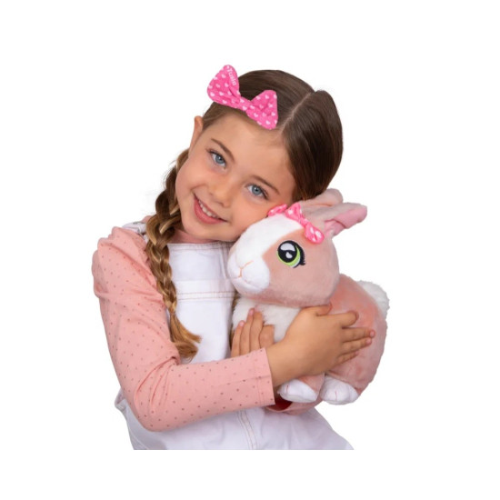 Maskotka interaktywna królik Tusia z kokardką