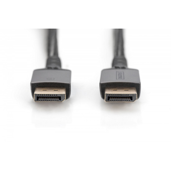 Kabel połączeniowy PREMIUM DisplayPort 8K60Hz UHD DP/DP M/M 1m Czarny 