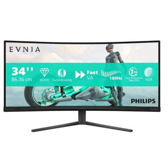 Monitor 34M2C3500L 34 cale Curved VA 180Hz HDMIx2 DPx2