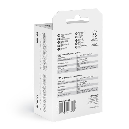 Mysz bezprzewodowa MB-03