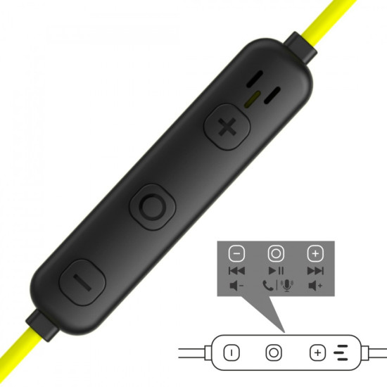 Słuchawki Freedom Athletics II dokanałowe z mikfrofonem żółte 