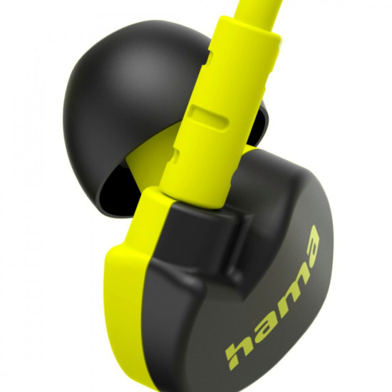 Słuchawki Freedom Athletics II dokanałowe z mikfrofonem żółte 