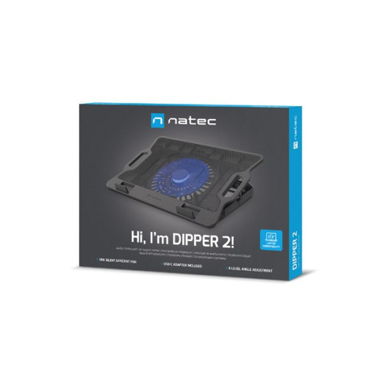 Podstawka chłodząca DIPPER 2 12.1-17.3' 2 USB LED 