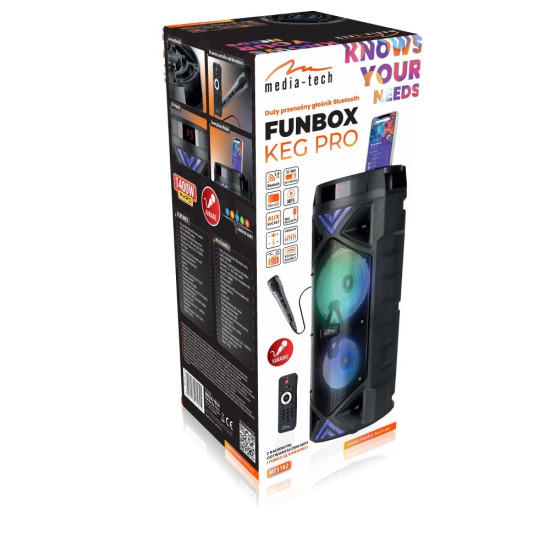 Przenośny głośnik BT FUNBOX KEG PRO MT3182 