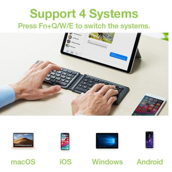 Klawiatura bezprzewodowa BT 3.0 składana 