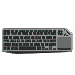 Klawiatura bezprzewodowa BT/RF 2.4GHz touchpad LED 