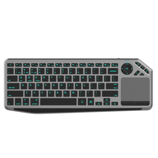 Klawiatura bezprzewodowa BT/RF 2.4GHz touchpad LED 