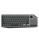 Klawiatura bezprzewodowa BT/RF 2.4GHz touchpad LED 