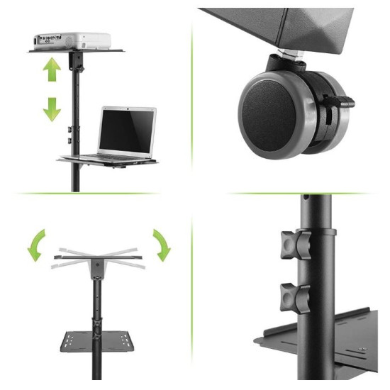 Mobilny stolik do projektora metalowy 