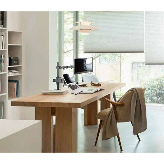 Uchwyt do monitora 13-32 cali i laptop 17 cali biurkowy obrotowy 