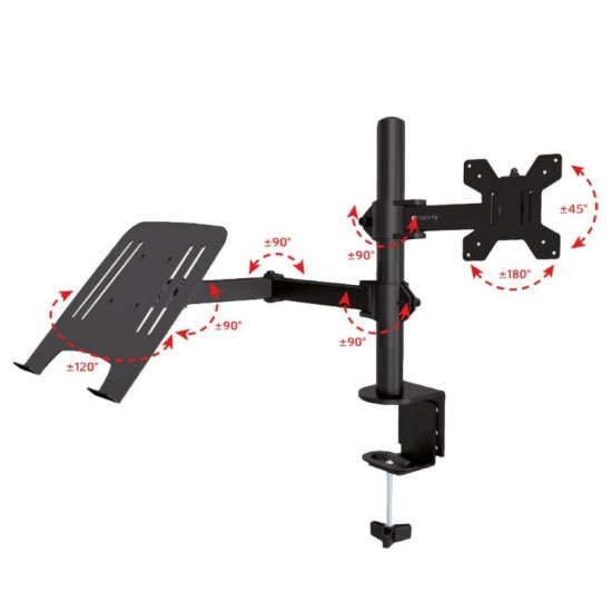 Uchwyt do monitora 13-32 cali i laptop 17 cali biurkowy obrotowy 