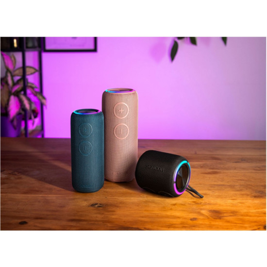 Głośnik bluetooth SIRIUS 2 czarny moc 20W, LED, TWS 