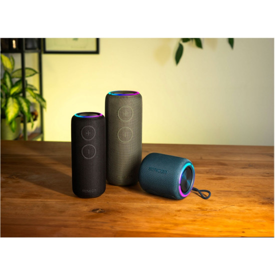 Głośnik bluetooth SIRIUS 2 czarny moc 20W, LED, TWS 