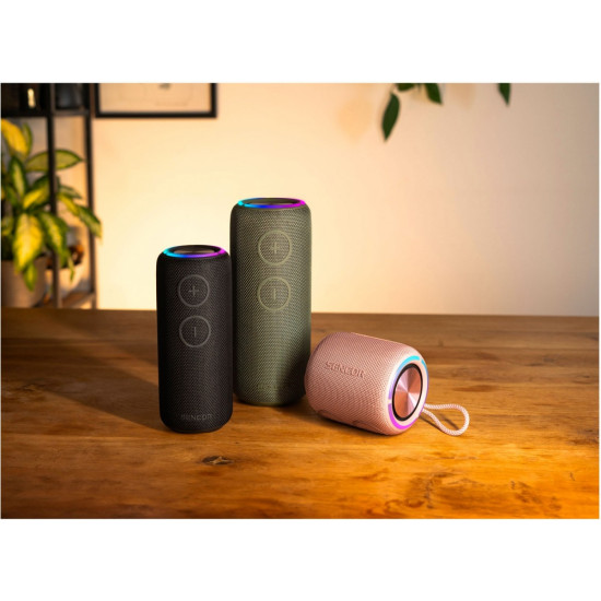 Głośnik bluetooth SIRIUS 2 czarny moc 20W, LED, TWS 