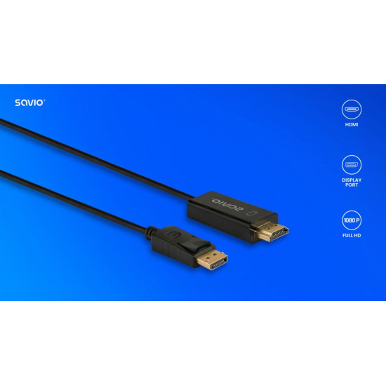 Kabel  Display Port do HDMI 1,5m, CL-183