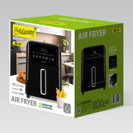 Frytownica beztłuszczowa 6l  1700W  MR-757