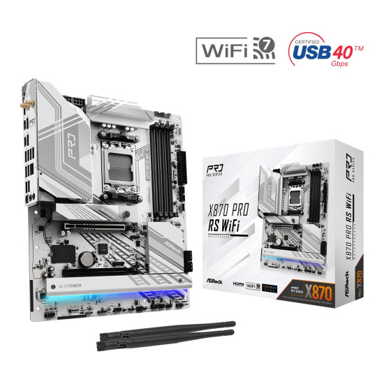 Płyta główna X870 PRO RS WIFI AM5 4DDR5 M.2 ATX 