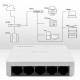 SWITCH przełącznik sieciowy 5 x port RJ45 | 100Mbps | Fast Ethernet| LAN 