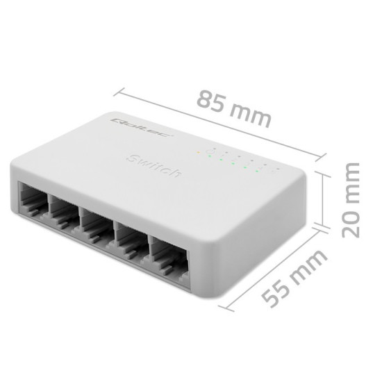 SWITCH przełącznik sieciowy 5 x port RJ45 | 1000Mbps | Fast      Ethernet | LAN 