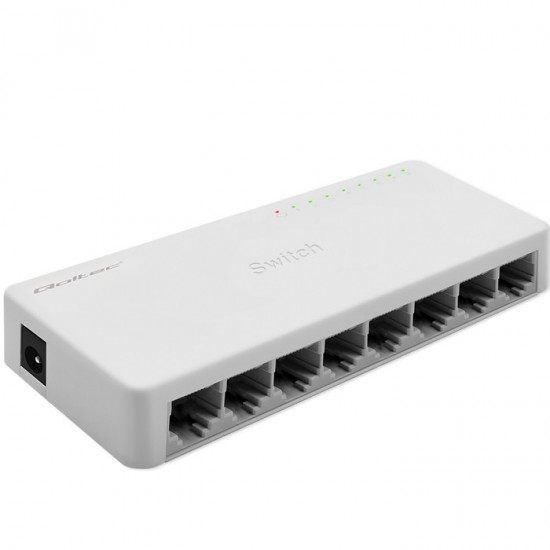 SWITCH przełącznik sieciowy 8 x port RJ45 | 1000Mbps | Fast      Ethernet | LAN 
