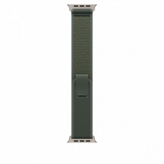 Opaska Trail w kolorze zielonym do koperty 49 mm - rozmiar S/M - elementy z tytanu w kolorze naturalnym